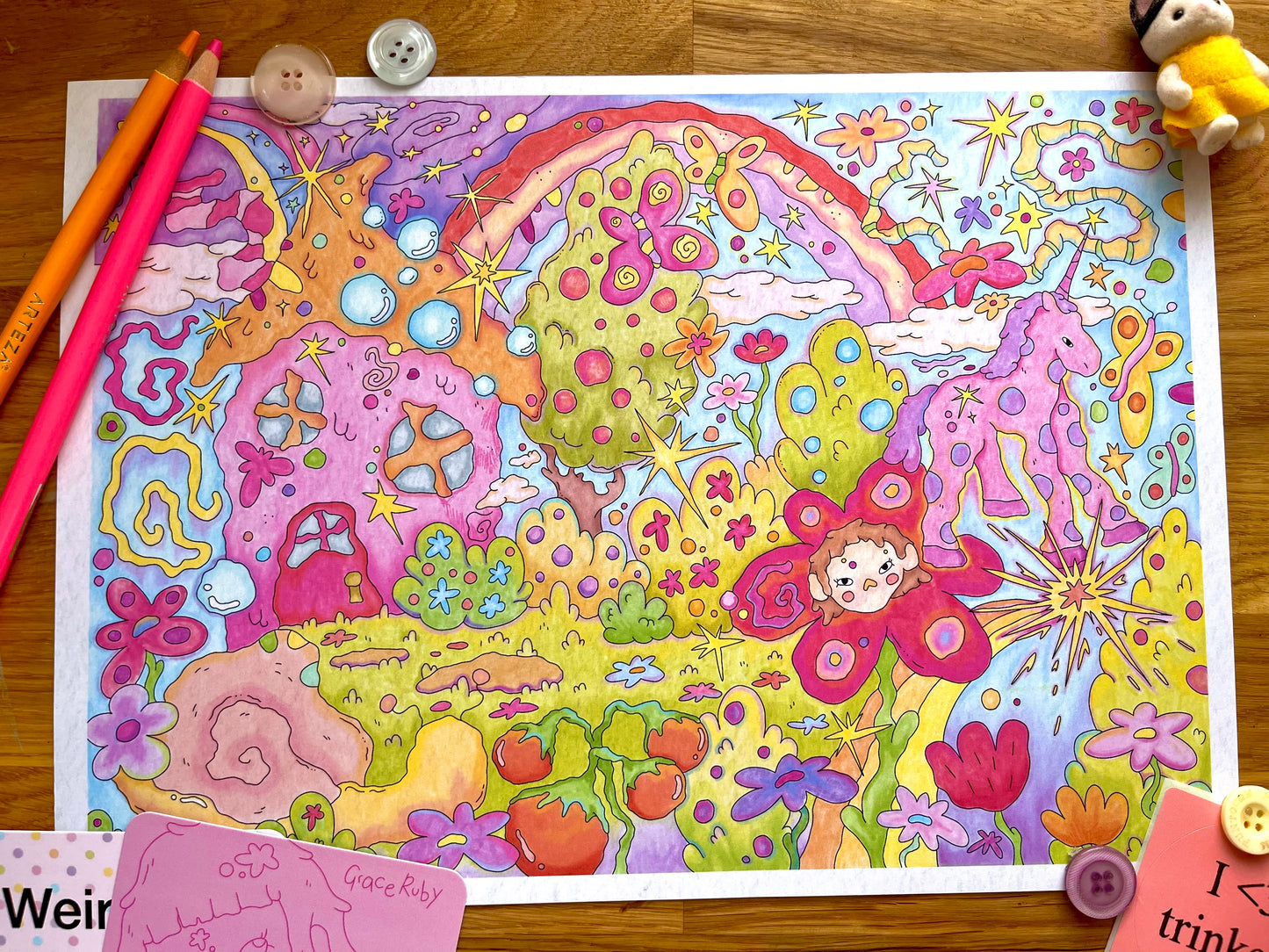 'Secret Garden' A4 Art Print